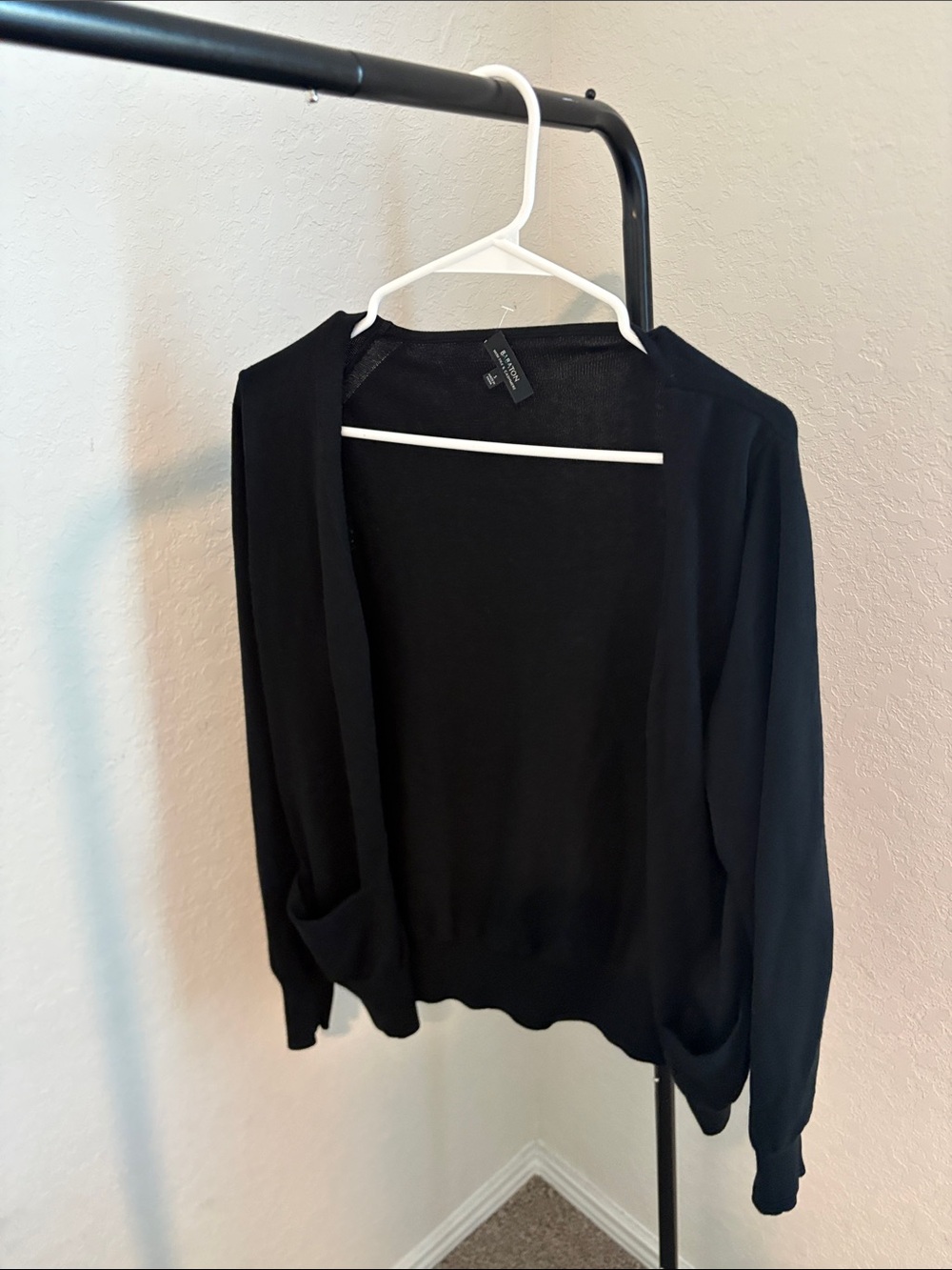 Babaton by Aritzia Black Silk and Cashmere blend Cardigan